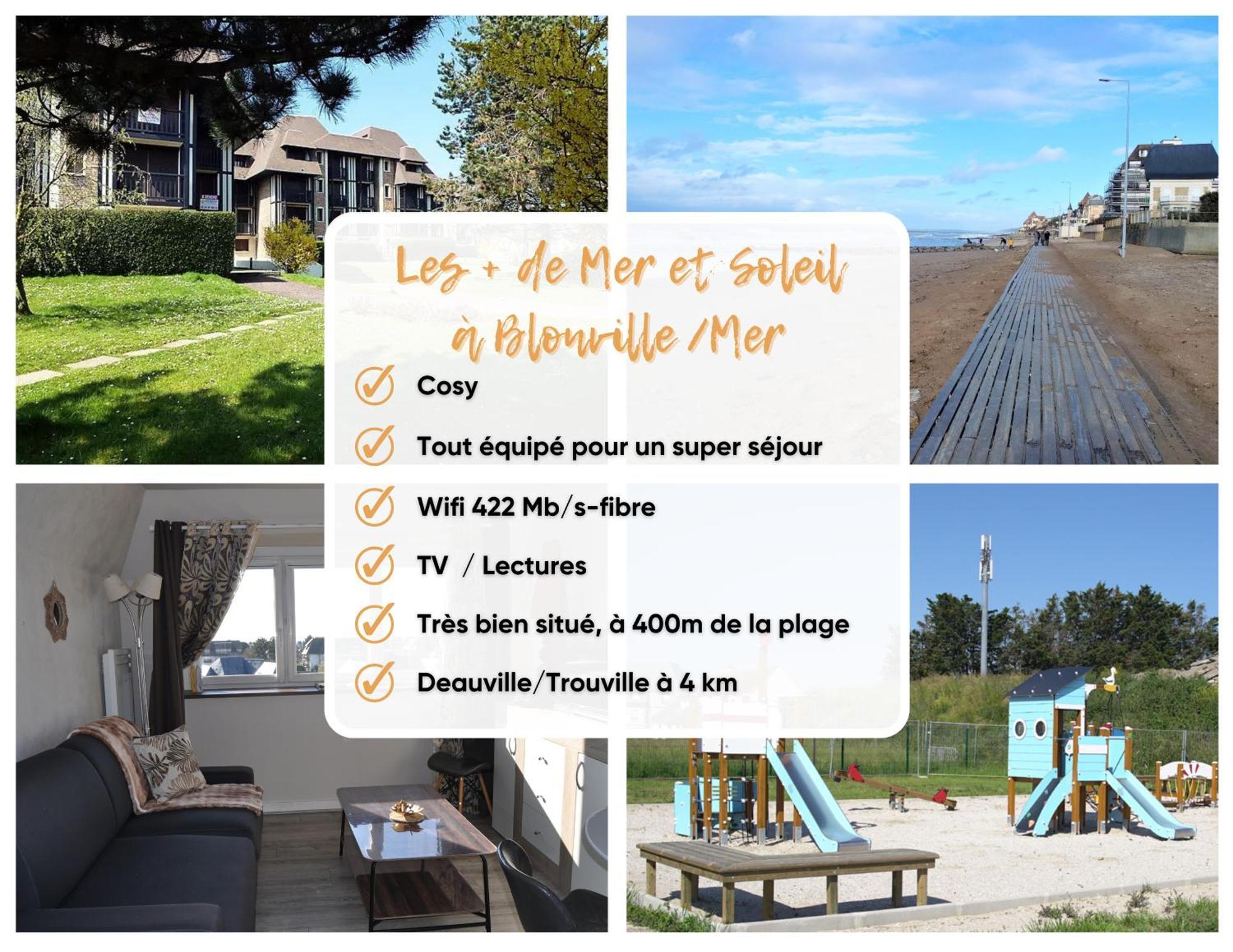 Mer Et Soleil A Blonville Sur Mer/ Deauville Exteriör bild